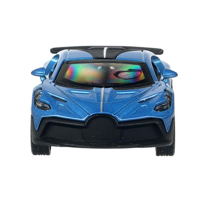 1:32 модель металл свет-звук bugatti divo 14.9см, двери, инерция, спойлер Технопарк в кор.2*48шт