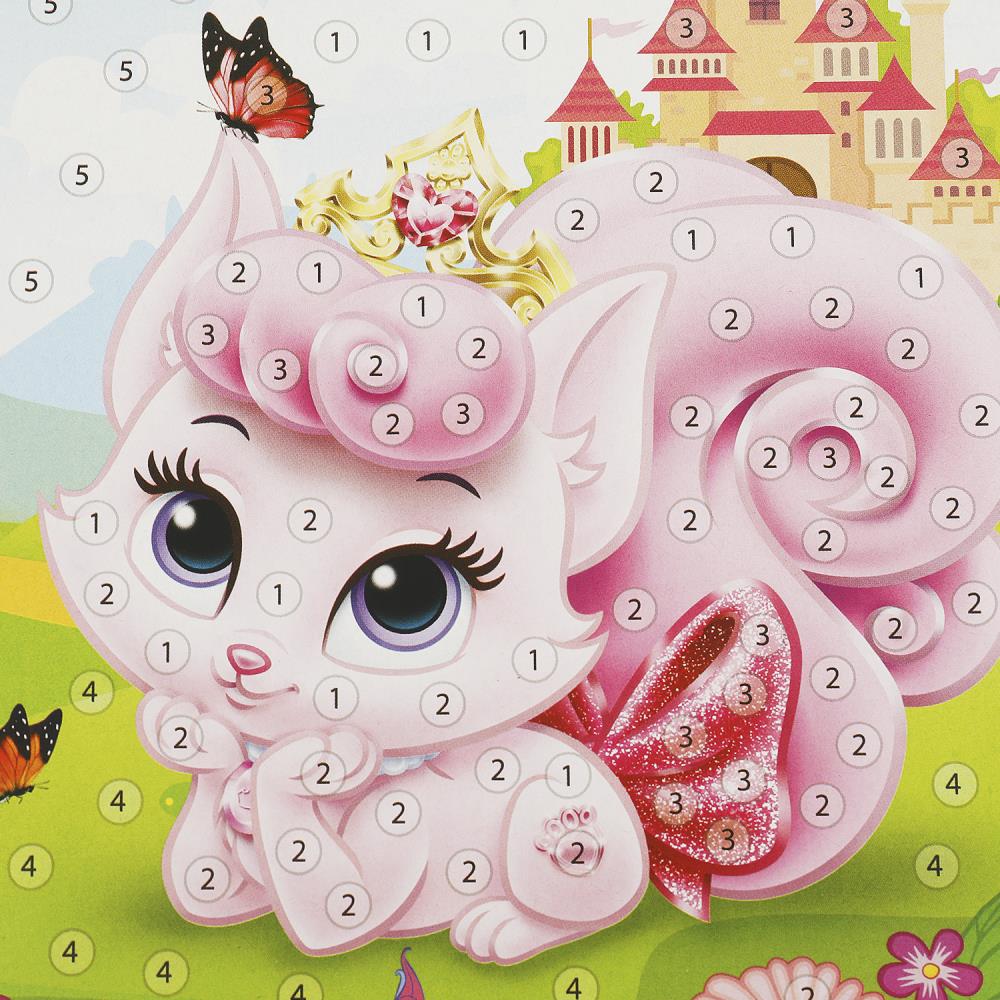 Аппликация стразами в пакете 15*21 см питомцы МУЛЬТИ АРТ в кор.100шт