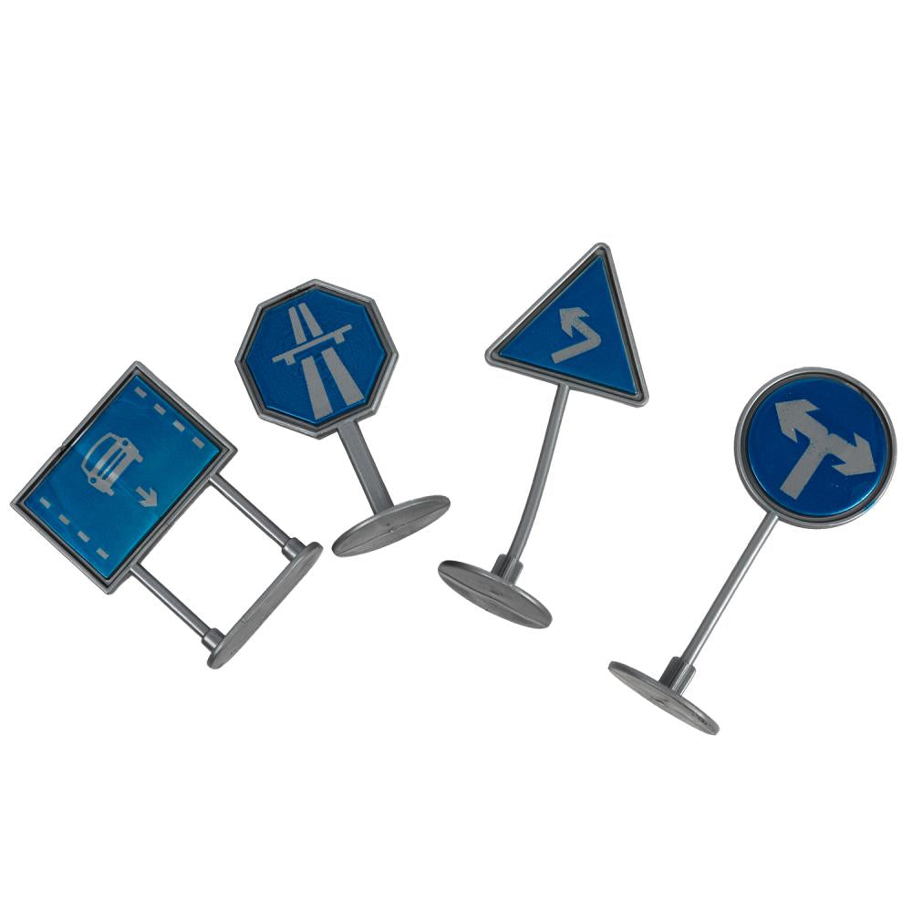 Модель пластиковый свет СВЕТОФОР С ДОРОЖНЫМИ ЗНАКАМИ, блистер Технопарк в кор.2*96шт