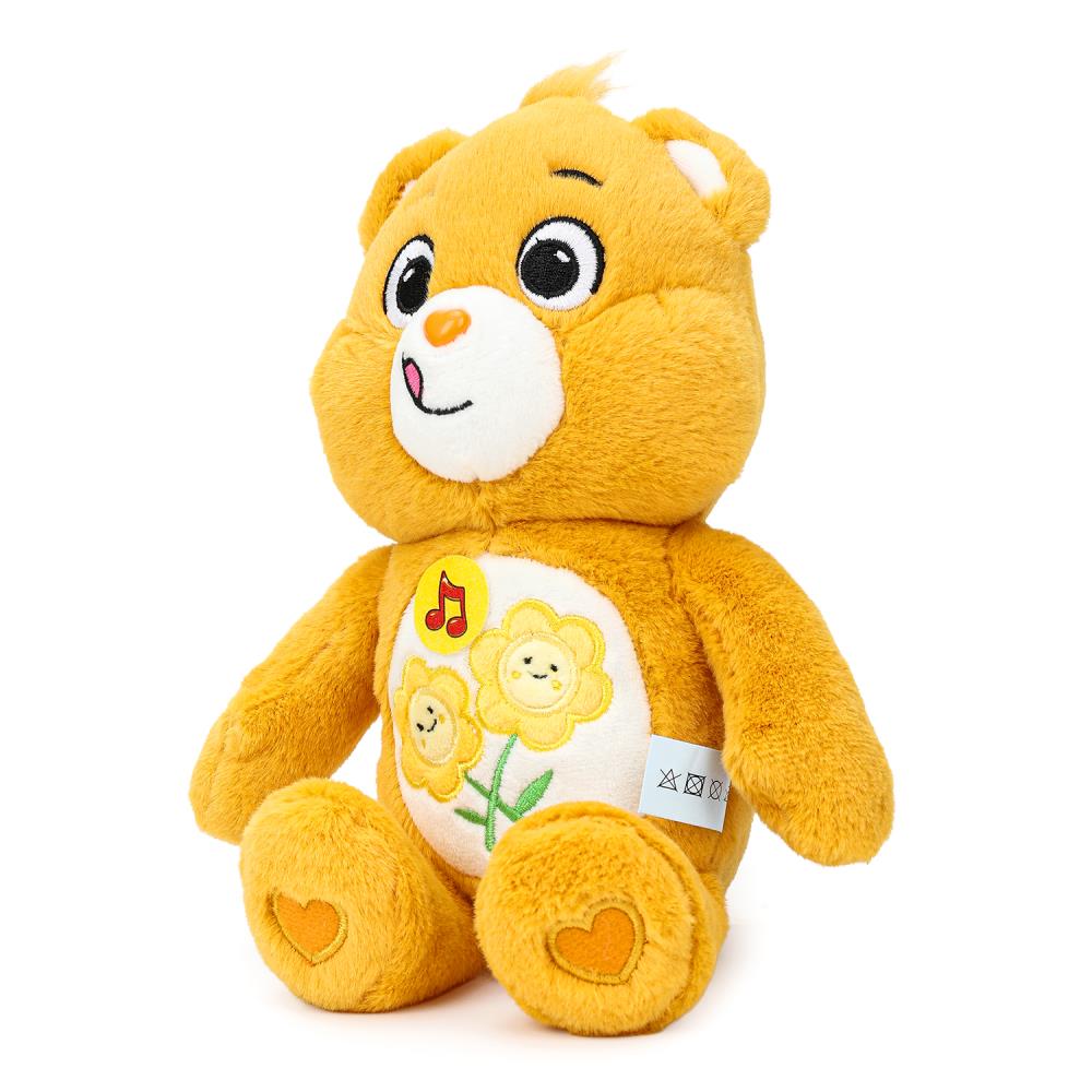 Игрушка мягкая мишка желтый 20см, озвуч., в пак. Jouer à la cor.24шт