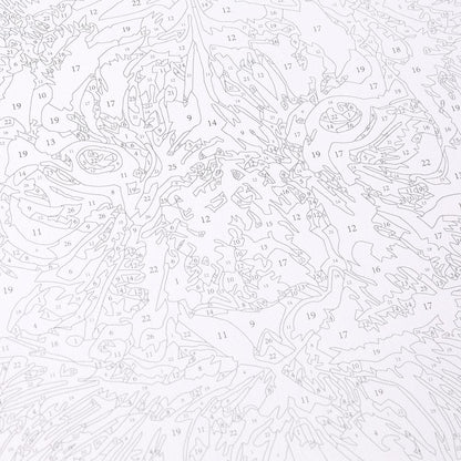 Étui avec un numéro de 40*50 cm en forme de tigre pour les jours du mois de juillet, АРТ en cor.24шт