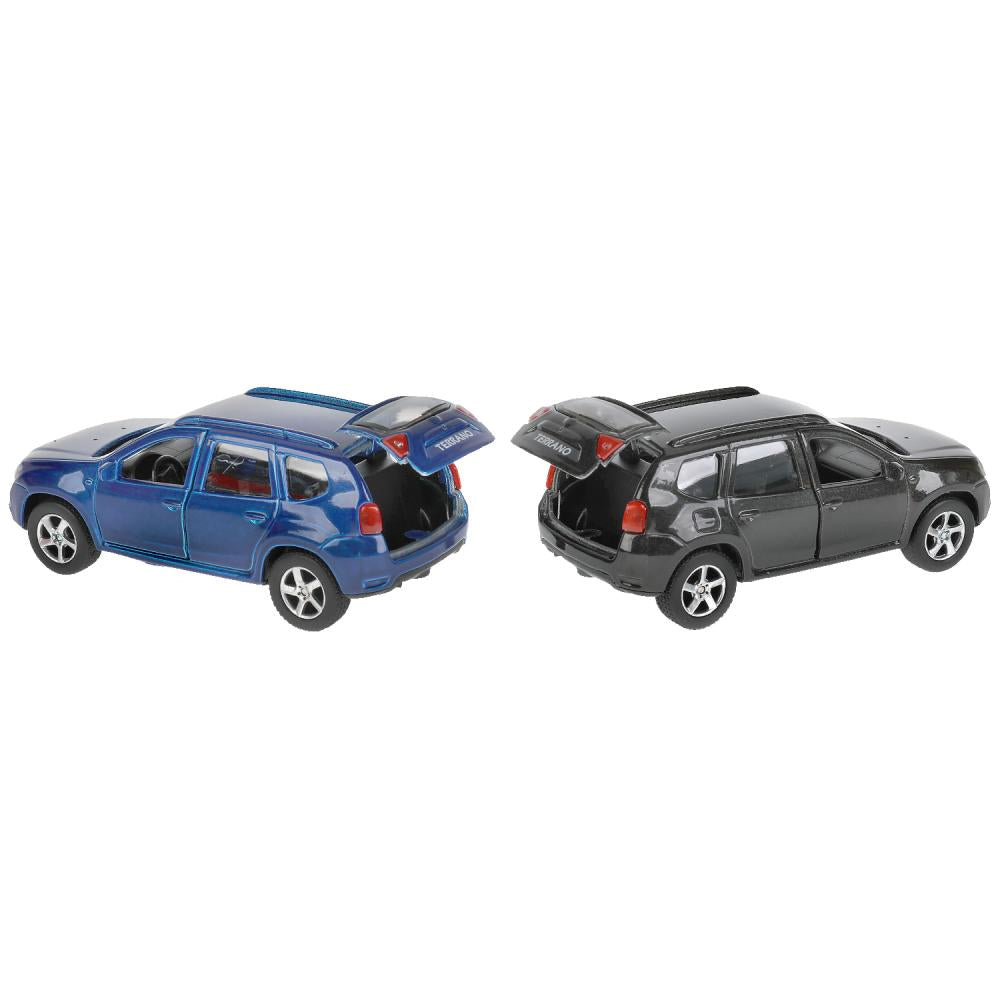 Машина металл NISSAN terrano/almera 12см., дв.,баг.,инерц., асс., дисп. Технопарк уп-12шт в кор2*4уп