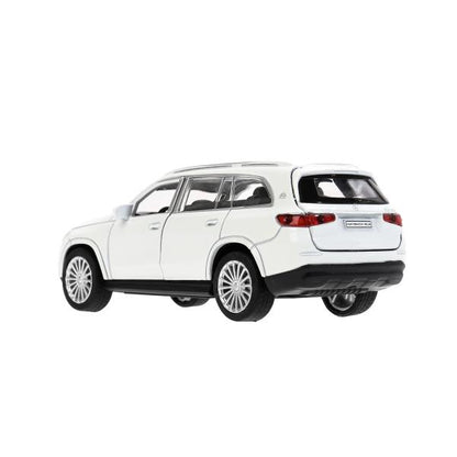 Машина металл MERCEDES-BENZ gls maybach 12см, дв,баг,ин,белый, кор. Технопарк в кор.2*36шт