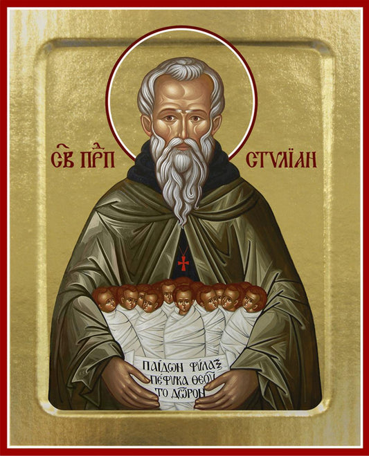 Икона Стилиана, преподобного (на дереве): 125 х 160