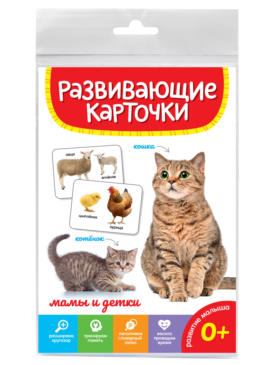 РАЗВИВАЮЩИЕ КАРТОЧКИ. МАМЫ И ДЕТКИ