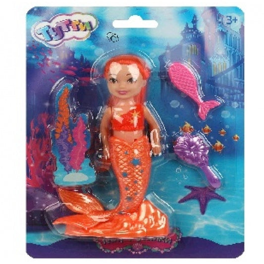 Кукла русалка 14 см, с акс., блист. Тутти в кор.2*180шт