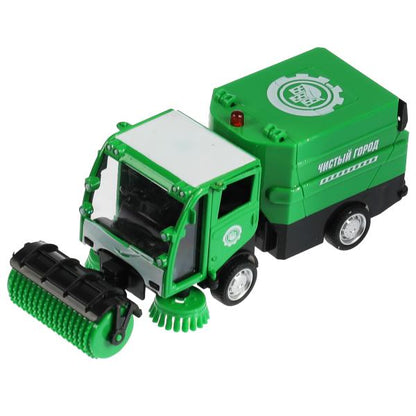 VACCAR-12SL-GN 317735 Машина металл свет-звук УБОРОЧНАЯ МАШИНА 15,5 см, двери, багажник, зеленый, кор. Те