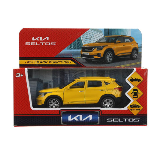 Machine en métal KIA seltos pour 12 cm, double, bagage., inerce, jaune, cor. Parc technologique dans le cor.2*36шт