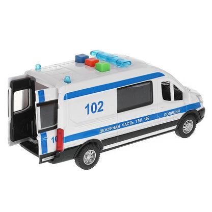 TRANSITVAN-16PLPOL-WH Machine en plastique noir FORD TRANSIT ROUGE 16 cm, double, 3 boutons, cor. Тех