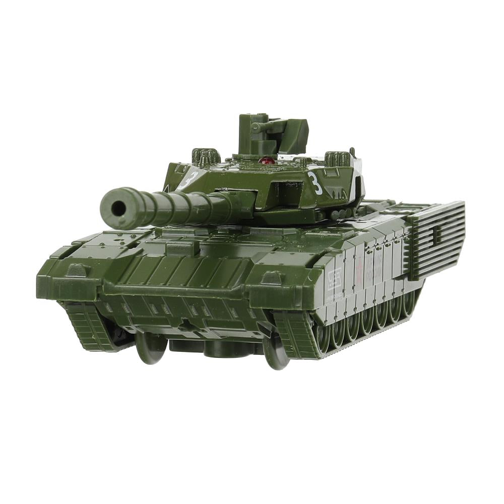 Модель металл АРМАТА ТАНК Т-14 АРМИЯ РОССИИ 12 см, башня, инерц, зеленый, кор. Технопарк в кор.2*24шт