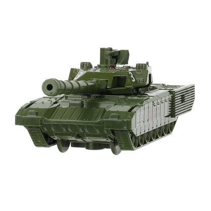 Модель металл АРМАТА ТАНК Т-14 АРМИЯ РОССИИ 12 см, башня, инерц, зеленый, кор. Технопарк в кор.2*24шт