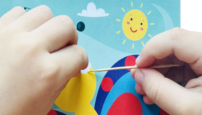 Набор для творчества. Аппликация из тишью "Птичка" размер 138х165