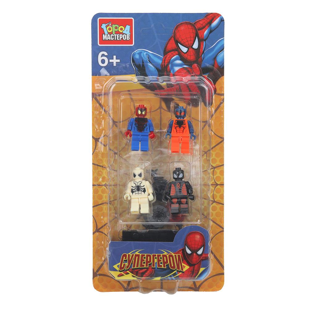 Конструктор фигурки супергероев-4 шт. Город мастеров в кор.2*120шт