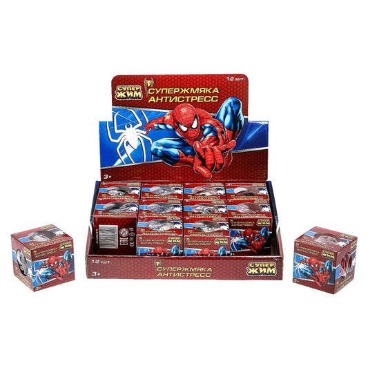 TG01SM-SB-RU Игрушка жмяка в сетке, мяч, персонаж, 6см, цвета в асс., дисплей Супер Жим уп-12шт в ко