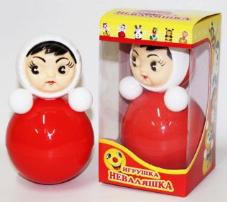 Игрушка-неваляшка Маленькая (15 см) артикул 6С-001 в художественной упаковке, EAN - 4620005410015