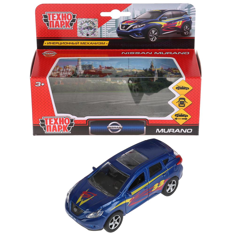 Machine métallique Nissan Murano 12 cm, ouverte et arrière, inerte. dans le cor. Parc technologique en cor.2*24шт