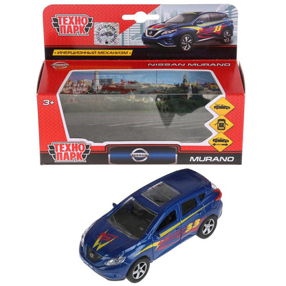 Machine métallique Nissan Murano 12 cm, ouverte et arrière, inerte. dans le cor. Parc technologique en cor.2*24шт