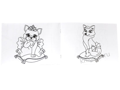 РАСКРАСКИ А5 эконом. альбомные. ЗАБАВНЫЕ ЖИВОТНЫЕ