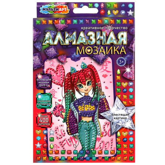 Mosaïque d'album 10x15 cm, dessin animé, MOSAIC АРТ en cor.50шт