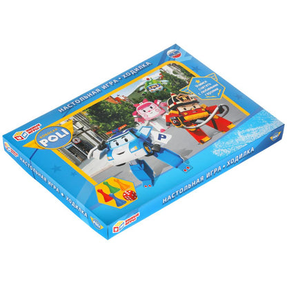 НАСТОЛЬНАЯ ИГРА-ХОДИЛКА "УМНЫЕ ИГРЫ" РОБОКАР ПОЛЛИ в кор.20шт