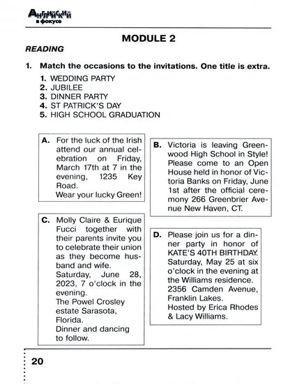 Ваулина Английский в фокусе (Spotlight). 6 кл. Тренировочные упражнения в формате ГИА. (Приложение 1)