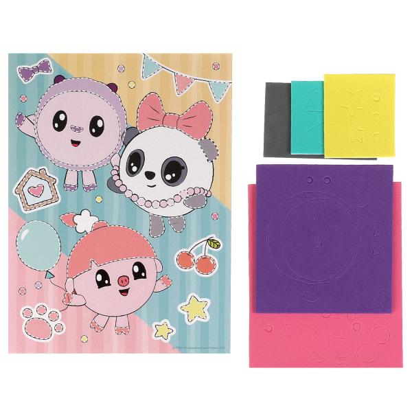 Аппликация объёмная из эва 17*23 см Малышарики МУЛЬТИ АРТ в кор.100шт