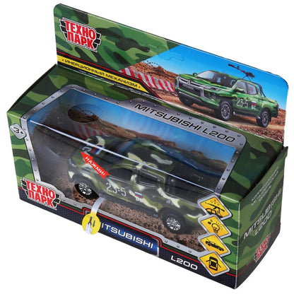 Machine en métal pour véhicule MITSUBISHI L200 PICKUP KAМУФЛЯЖ 13 см, double, cor. Parc technologique dans le cor.2*36шт