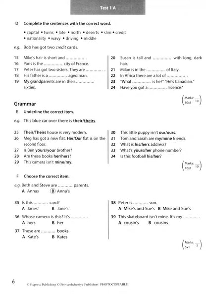 Ваулина. Английский язык. Контрольные задания. 6 класс /Прожектор/ к ФП 22/27