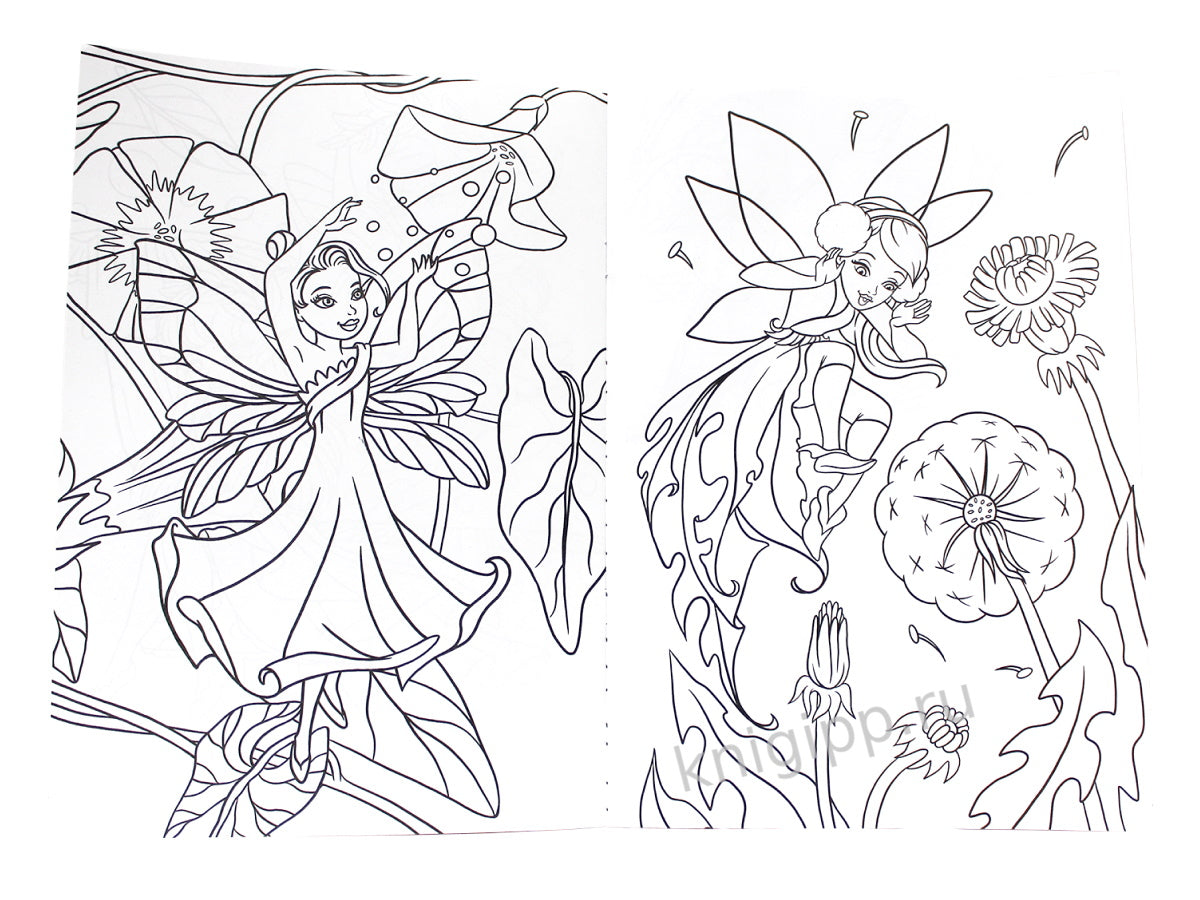 РАСКРАСКА А4 эконом. ЦВЕТОЧНЫЕ ФЕИ