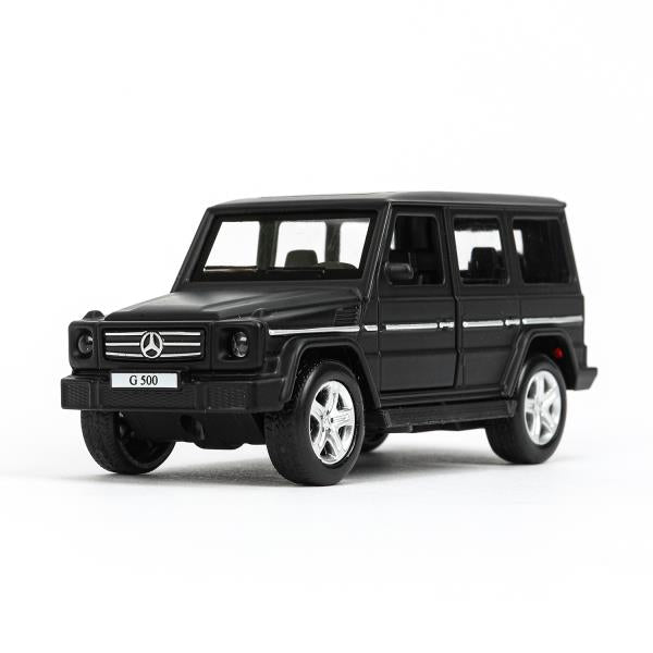 Машина металл MERCEDES-BENZ G-CLASS МАТОВЫЙ 12 см, двер, багаж, черный, кор. Технопарк в кор.2*36шт