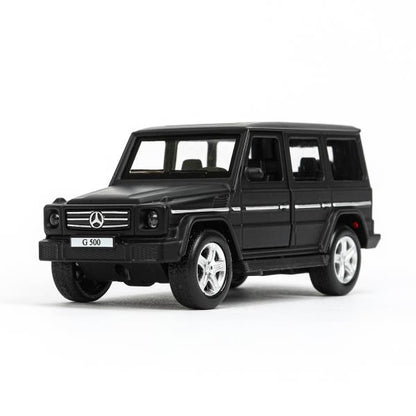 Машина металл MERCEDES-BENZ G-CLASS МАТОВЫЙ 12 см, двер, багаж, черный, кор. Технопарк в кор.2*36шт