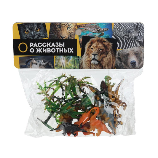 Набор игрушек пластизоль из 12-ти динозавров в пакете ИГРАЕМ ВМЕСТЕ в кор.2*192наб