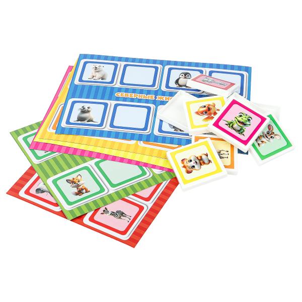 Mamans et petites filles. Loto plastique. 24 poissons. 138х189х32 mm. Умные игры в кор.24шт