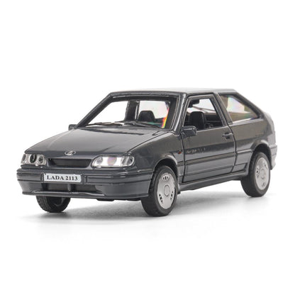 Machine en métal vaz-2113 12 cm, double, sac, argent, verre, cor. Parc technologique dans le cor.2*36шт