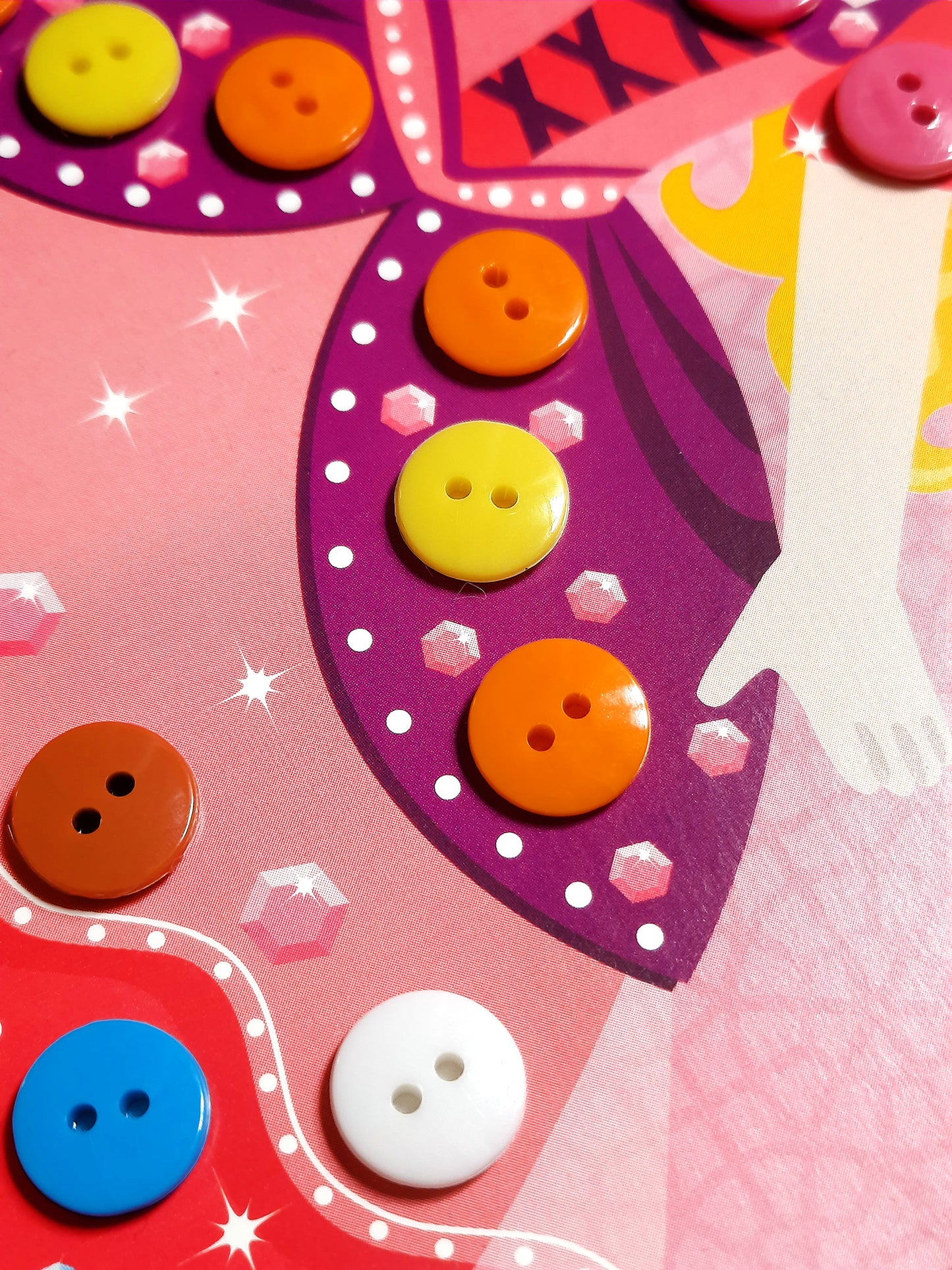 Аппликация из пуговиц "Принцесса София" 180х250 (европодвес)