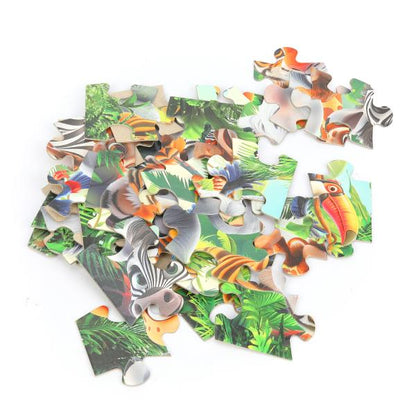 Весёлые джунгли. Макси-пазлы в коробке. Пазл 35 деталей. 180х127х35 мм. Умные игры в кор.24шт