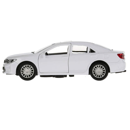 Машина металл "TOYOTA CAMRY", длина 12см, открыв. двери, инерц., белый в кор. Технопарк в кор.2*36шт