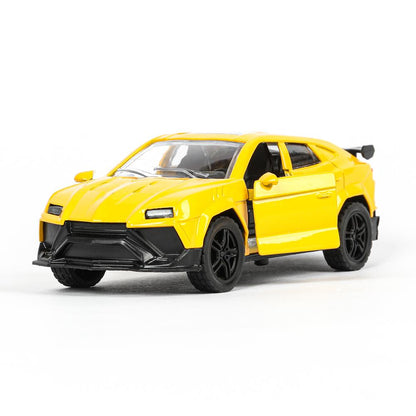 Машина металл свет-звук lamborghini urus 12см,св/зв, двер.инерц.,кор. Технопарк в кор.2*48шт