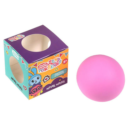 Игрушка мялка Малышарики мяч неон 6,5см малышарики, цвета в асс., кор. ИГРАЕМ ВМЕСТЕ в кор.9*12шт