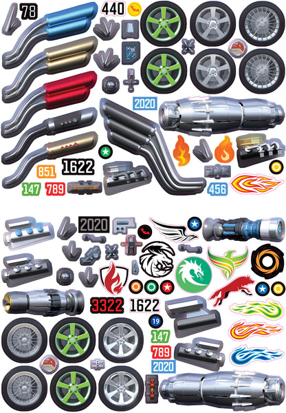 Моя книга наклеек. Авто-тюнинг (более 350 наклеек)