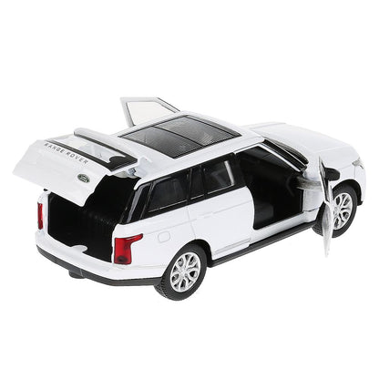 Machine en métal RANGE ROVER VOGUE pour 12 cm, double, bagage, argent, blanc, cor. Parc technologique dans le cor.2*36шт