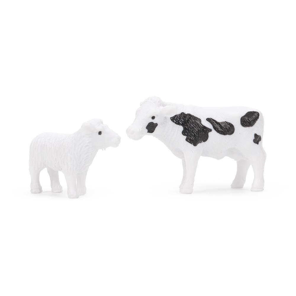 Modèle en plastique СИНИЙ ТРАКТОР ГАРАЖ скоровой и овцой ИГРАЕМ ВМЕСТЕ в кор.2*48шт