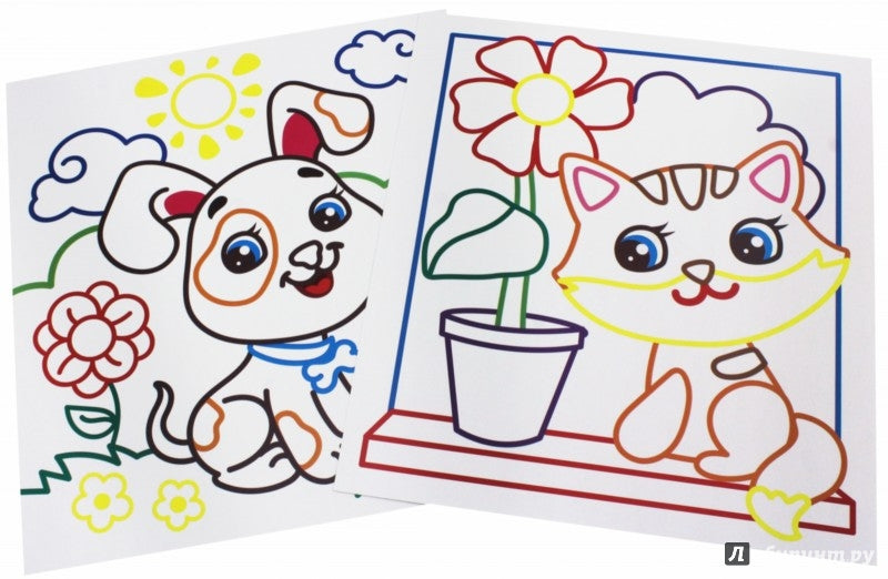 Волшебные контуры. Любимые животные дп