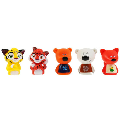 Jeu en plastique pour vans МУЛЬТ пальчиковый theatre muult, 5 шт. dans un assortiment. КАПИТОШКА в кор.2*12шт