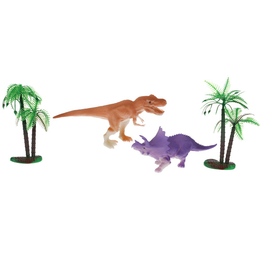 Jeu en plastique pour dinosaures. меняют цвет в воде. пак. с хэдером. ИГРАЕМ ВМЕСТЕ в кор.2*160шт