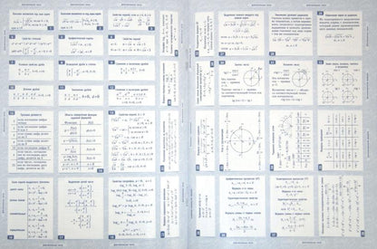 Алгебра 10-11кл [Весь курс] 150 наклеек