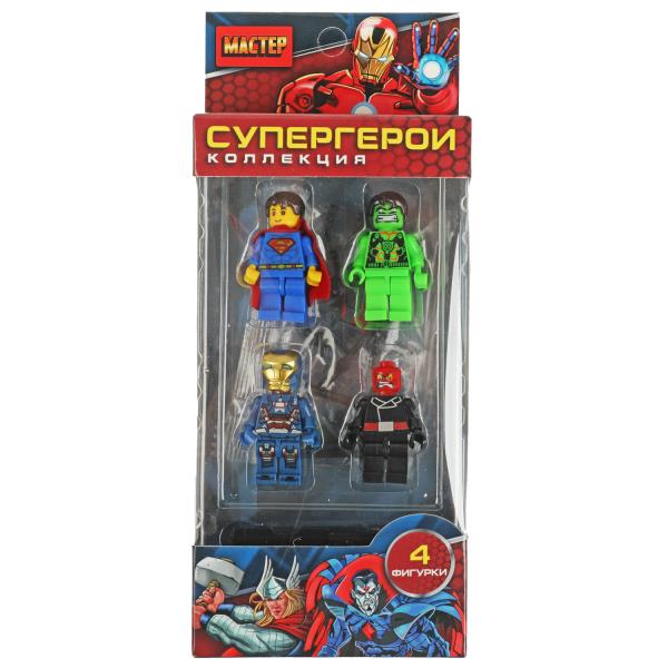 Конструктор фигурки супер герои-4 шт. МАСТЕР в кор.2*120шт
