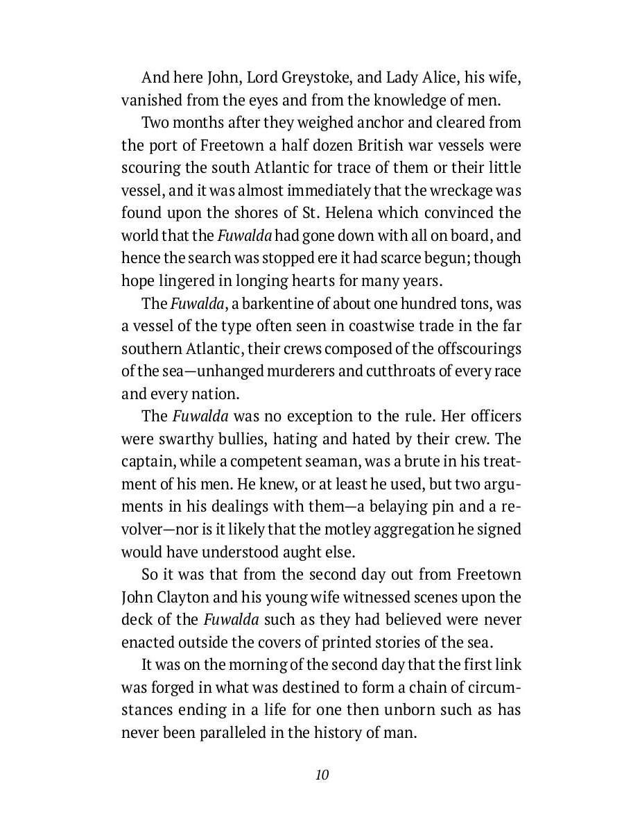 Tarzan of the Apes: на англ.яз