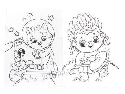 РАСКРАСКА А5 эконом. КОТИКИ