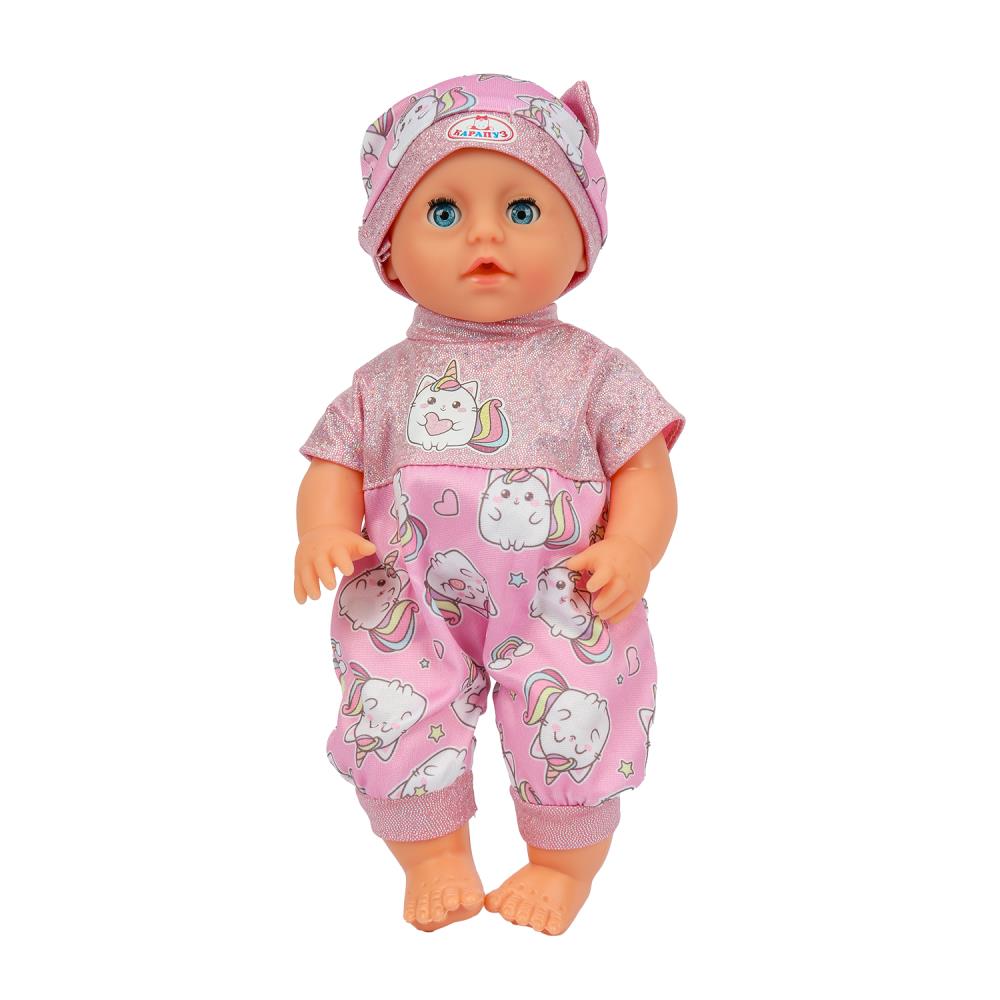 Пупс озвучивает 25см, Шаинский музыка пьет, пишет, закр. глазки, 4акс, 2000 слов КАРАПУЗ в кор.24шт